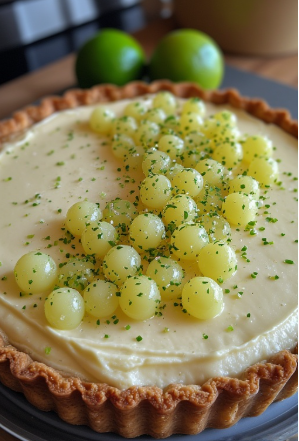 Finger Lime Tart