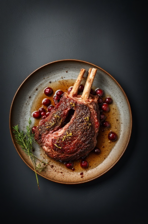 Lamb með einiberja glaze (Lamb with Juniper Glaze)
