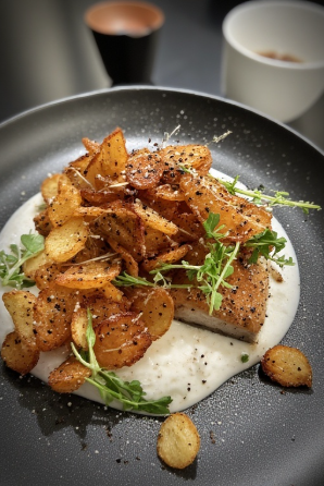 Þorskur með angelica foam (Cod with Angelica Foam)