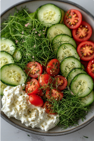 Skyr salatdressing með dill (Skyr Dill Dressing Salad)