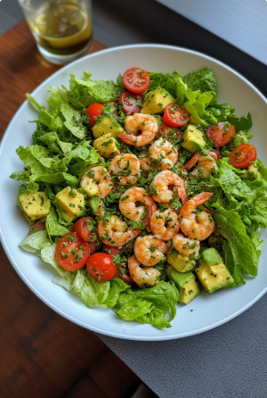 Avókadó og rækjusalat (Avocado Prawn Salad)
