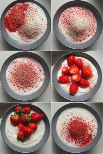 Vegan skyr með jarðarberjum (Vegan Skyr with Strawberries)
