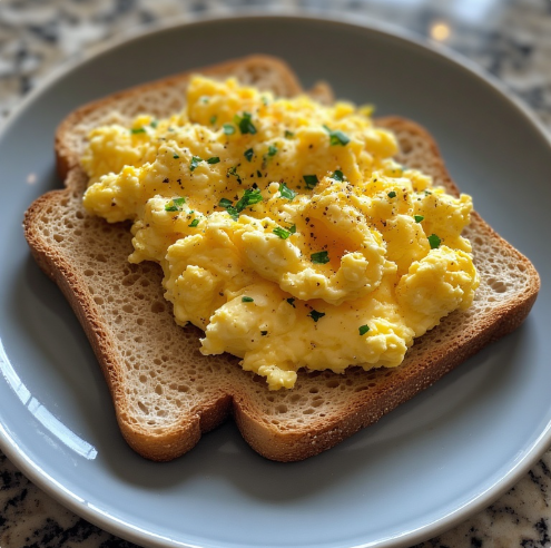 Scrambled Eggs on Toast