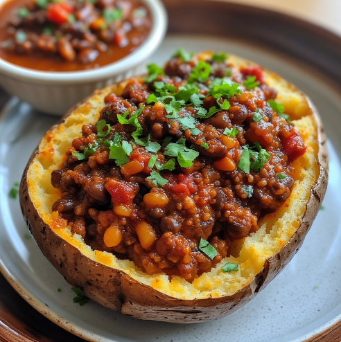 Baked Potato with Chili