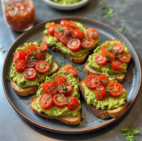 Vegan Avocado Toast with Tomato