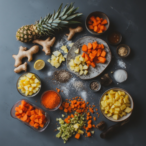 Carrot Pineapple Summer Juice