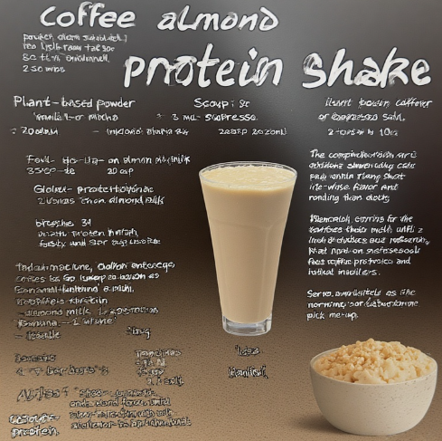 Coffee Almond Protein Shake