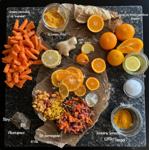 Orange Carrot Ginger Summer Juice