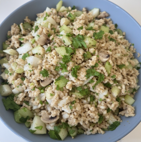 Laab Hed (Spicy Mushroom Larb)