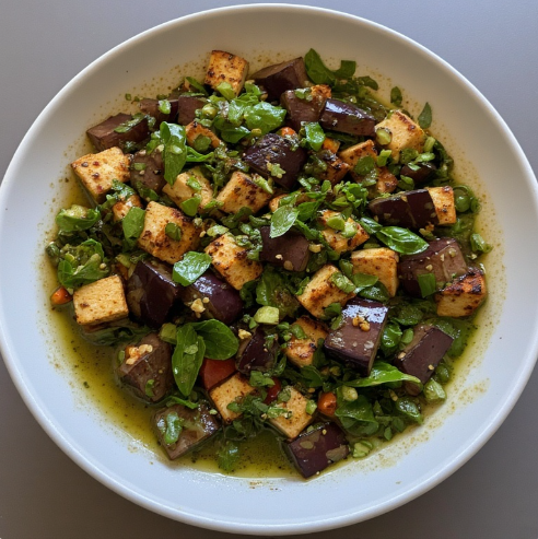 Stir-Fried Thai Eggplant with Basil