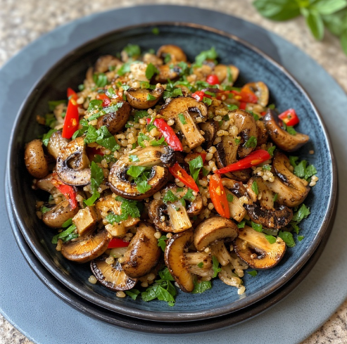 Nam Tok Hed (Waterfall Mushroom Salad)