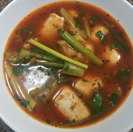 Tom Zap Pla (Hot & Spicy Fish Soup)