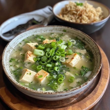 Tom Jeud Tauhu (Mild Clear Tofu Soup)
