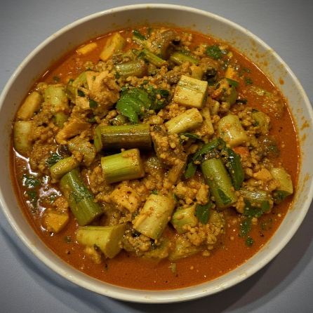 Kaeng Nomai Hed (Bamboo Mushroom Curry)