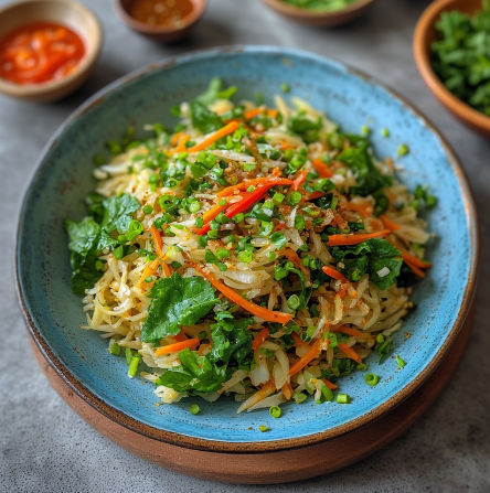 Yum Pak Kad (White Turmeric Leaf Salad)
