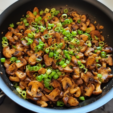 Pad Prik Thai Dam Hed (Black Pepper Mushroom Stir-Fry)