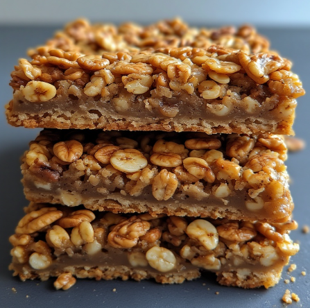 Baked Banana Nut Granola Bars
