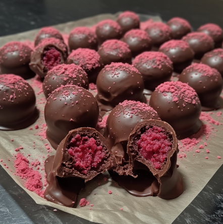 Raspberry Filled Bonbons