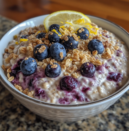 Lemon Blueberry Overnight Oats