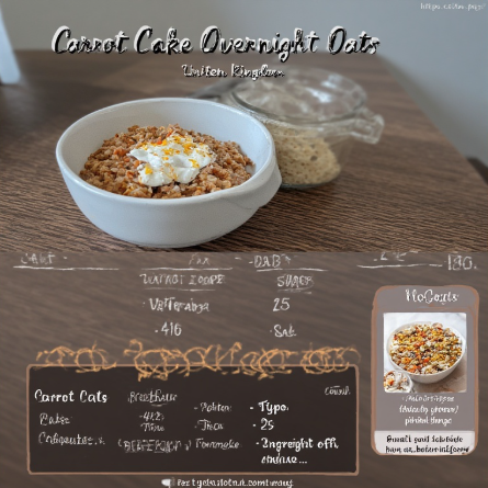 Carrot Cake Overnight Oats