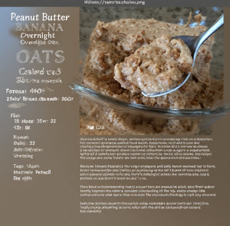 Peanut Butter Banana Overnight Oats