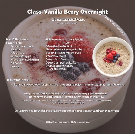 Classic Vanilla Berry Overnight Oats