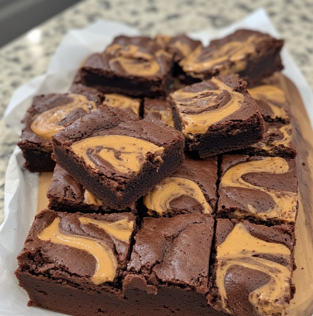 Peanut Butter Swirl Brownies