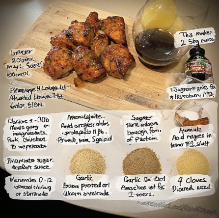 Pineapple Ginger Marinade (Pork, Chicken, Shrimp)