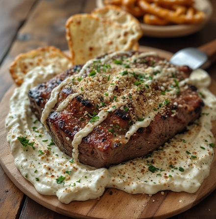 Creamy Horseradish Dip (Beef, Roast, Pretzels)