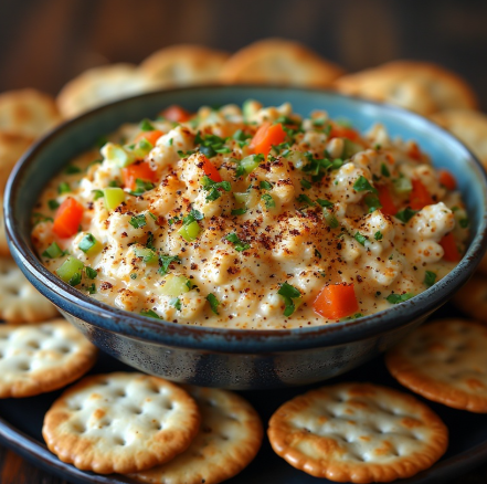 Hot Crab Dip (Crackers, Bread, Veggies)