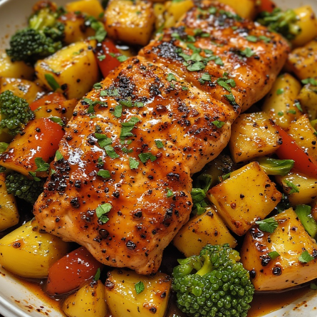 Pineapple Teriyaki Glaze (Chicken, Pork, Salmon, Veggies)