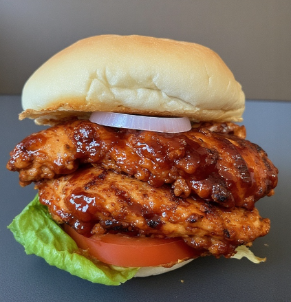 Grilled Chicken Sandwich with BBQ Sauce