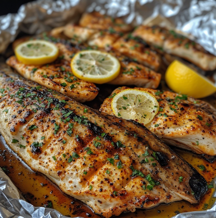 Grilled Trout in Foil Packets