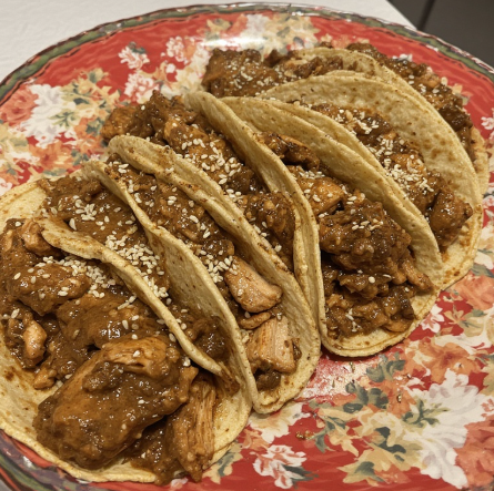 Tacos de Mole Poblano (Puebla Chicken Mole Tacos)
