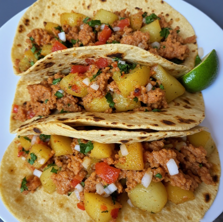 Tacos de Chorizo y Papa (Chorizo Potato Tacos)