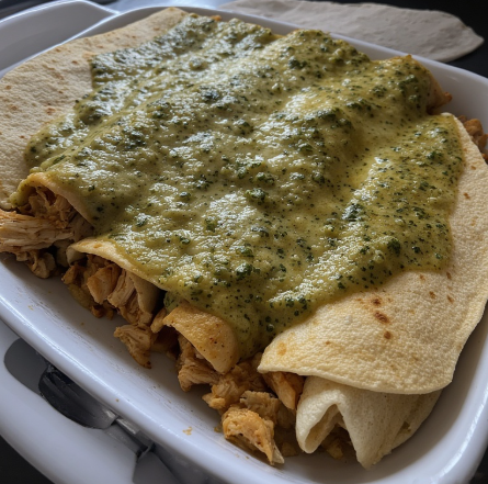 Enchiladas Verdes (Green Enchiladas)
