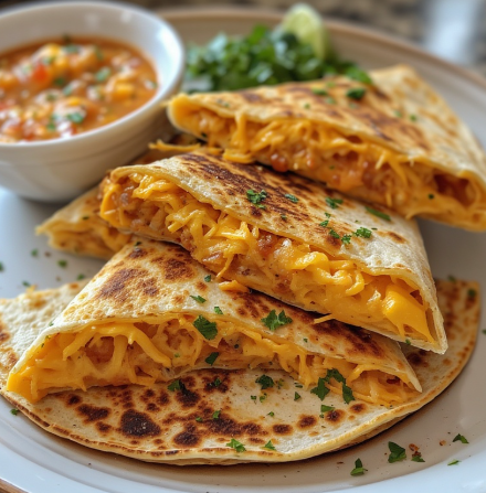 Quesadillas de Queso (Classic Cheese Quesadillas)