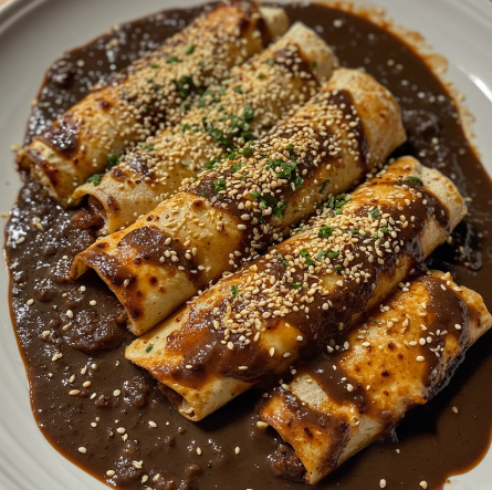Enchiladas de Mole (Mole Enchiladas)