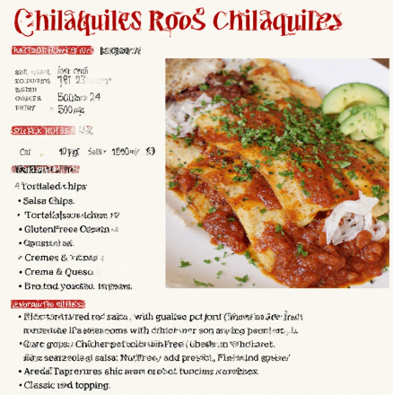 Chilaquiles Rojos (Red Chilaquiles)