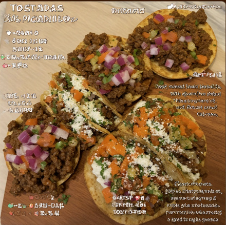 Tostadas de Picadillo