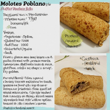 Molotes Poblanos (Puebla Stuffed Plantain Rolls)