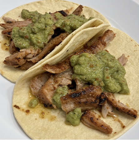 Tacos de Adobada Baja (Baja Marinated Pork Tacos)