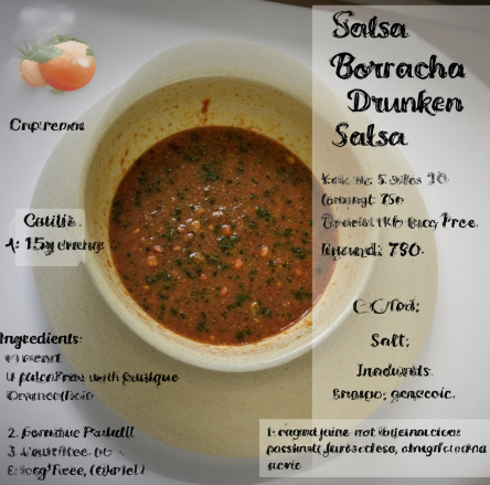 Salsa Borracha (Drunken Salsa)