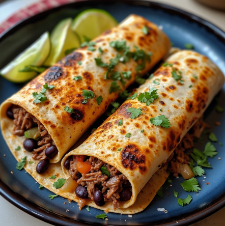 Lamb Barbacoa Chimichanga