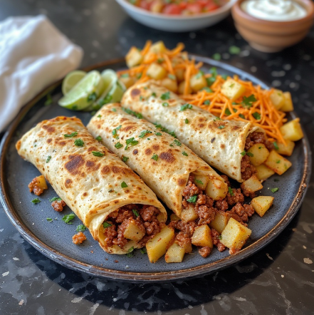 Chorizo and Potato Chimichanga