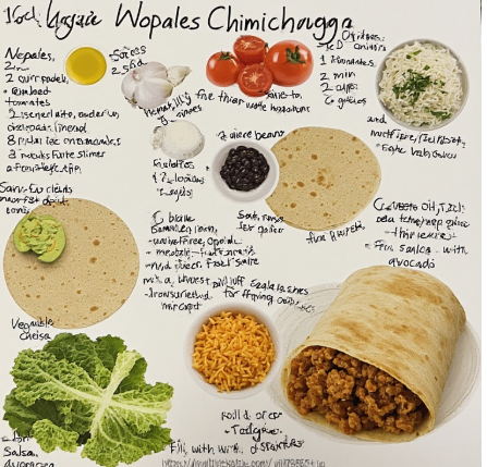 Veggie Nopales Chimichanga