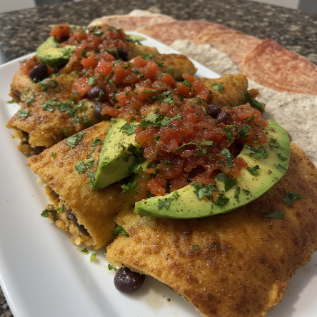 Sweet Potato and Black Bean Chimichanga