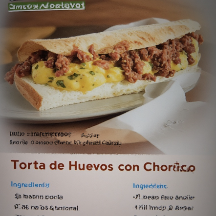 Torta de Huevos con Chorizo