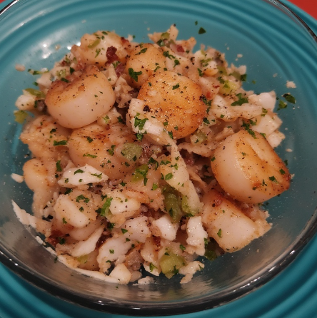 Ceviche de Callo de Hacha con Coco