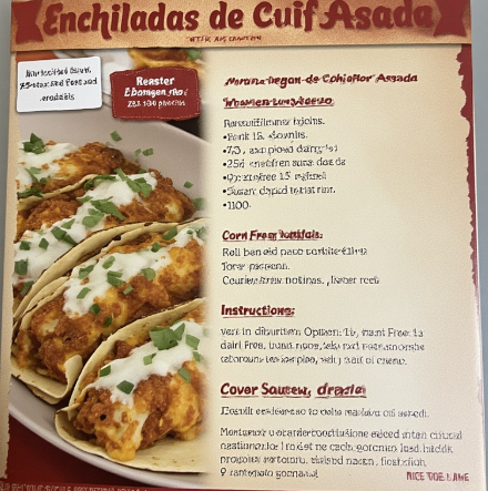 Enchiladas de Coliflor Asada